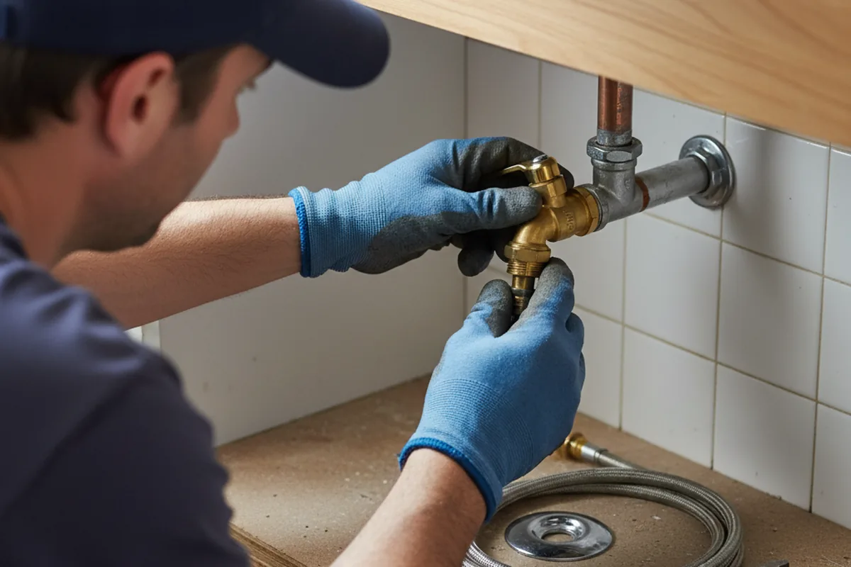 Shutoff valve and fitting work during Faucet and Fixture Repair in Elizabethtown